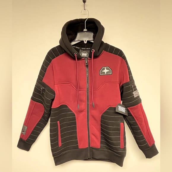 Time + Space winter fleece lined hoodie - Picture 1 of 7